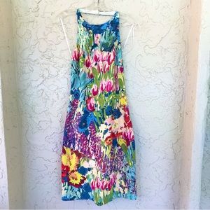 ✨Belle Badgley Mischka Fatima Halter Open Back Dress,Sz2, NWOT